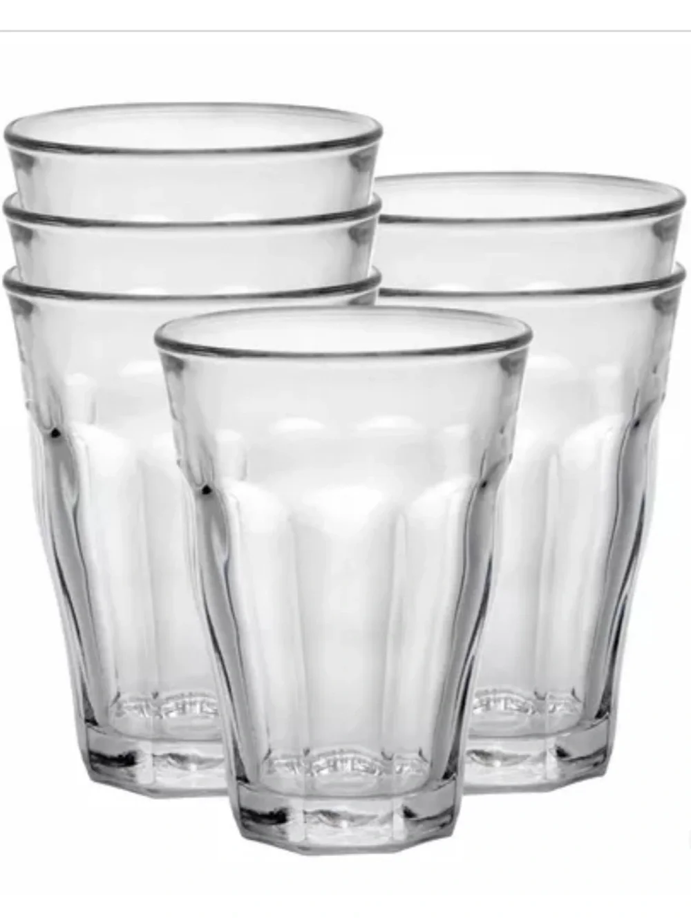Duralex Picardie Clear Glass Tumblers - Set of 6 16.9oz